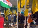 Toronto's India Day Parade: Khalistanis rip Indian flag, yell ‘go back to India’ amid celebrations (@BezirganMocha/X) Toronto's India Day Parade: Khalistanis rip Indian flag, yell ‘go back to India’ amid celebrations (@BezirganMocha/X)