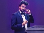 Vijay in a still from Venkat Prabhu's The GOAT. Vijay in a still from Venkat Prabhu's The GOAT.