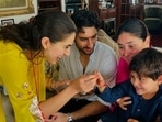 Didi/appa Sara Ali Khan celebrated Raksha Bandhan with her brother Ibrahim and Jeh.