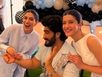 Khushi Kapoor, Shanaya Kapoor, Arjun Kapoor attended Sonam Kapoor's son Vayu's birthday party. Khushi Kapoor, Shanaya Kapoor, Arjun Kapoor attended Sonam Kapoor's son Vayu's birthday party.