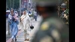 Indian Border Security Force (BSF) soldiers stand guard along a street in Srinagar on August 16, 2024 (Photo by TAUSEEF MUSTAFA / AFP) (AFP) Indian Border Security Force (BSF) soldiers stand guard along a street in Srinagar on August 16, 2024 (Photo by TAUSEEF MUSTAFA / AFP) (AFP)
