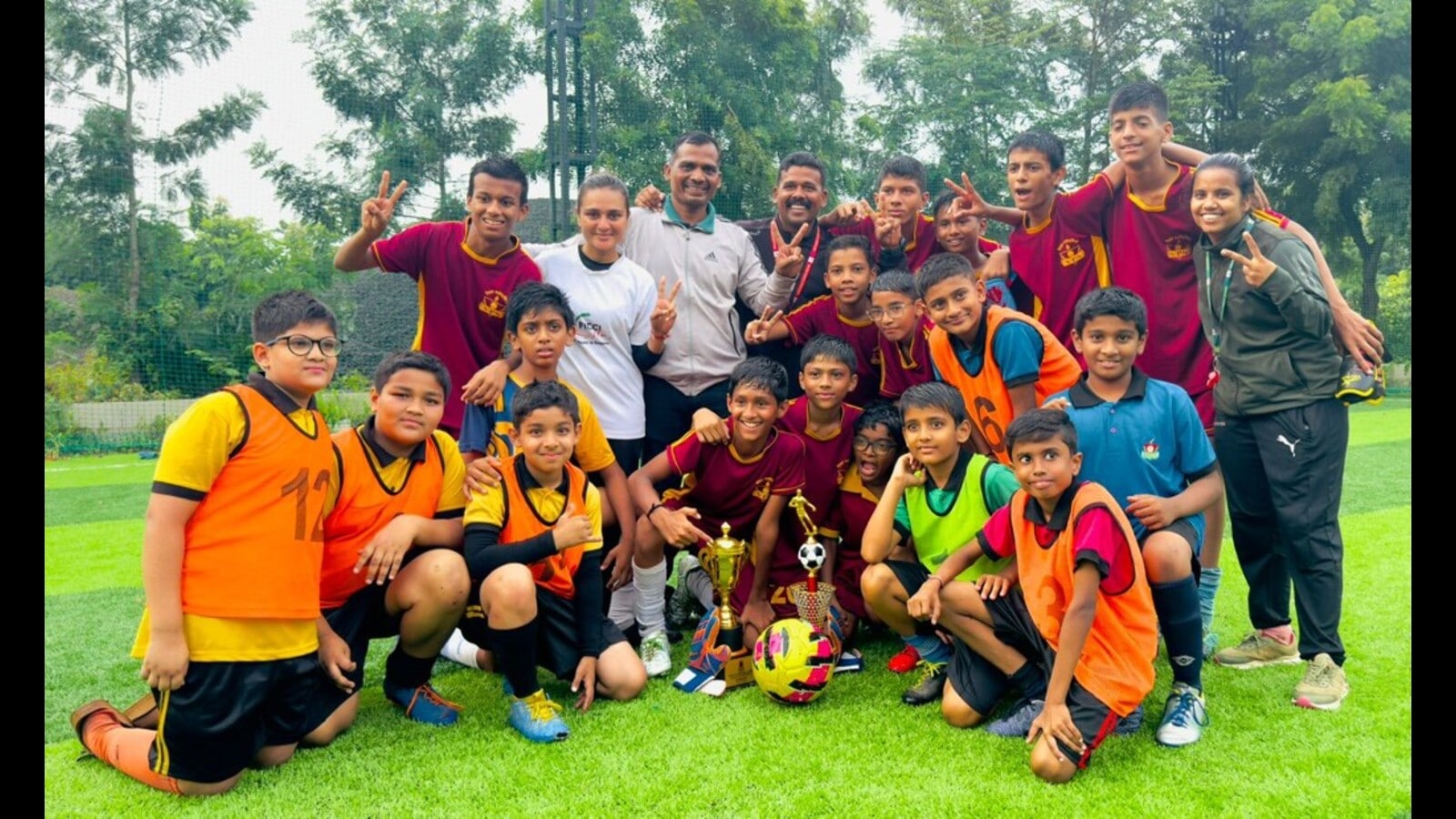 Vidyashilp School wins double crown at interschool football