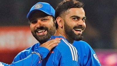 India's Virat Kohli along with captain Rohit Sharma during a match against Afghanistan (BCCI-X) India's Virat Kohli along with captain Rohit Sharma during a match against Afghanistan (BCCI-X)