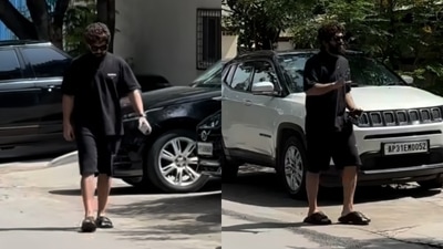 Allu Arjun was out and about in Hyderabad recently. Allu Arjun was out and about in Hyderabad recently.