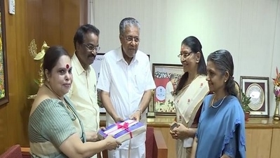 Justice Hema Committee members handing over the report to Chief Minister Pinarayi Vijayan (ANI) Justice Hema Committee members handing over the report to Chief Minister Pinarayi Vijayan (ANI)