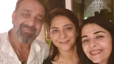 Sanjay Dutt thanked his sisters Priya and Anju for being by his side, writing, “Having you both by my side fills me with so much happiness. Thank you for being my constant support.” 