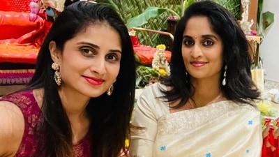 Shamlee and Shalini Ajith Kumar shared pictures of their Varamahalakshmi puja. Shamlee and Shalini Ajith Kumar shared pictures of their Varamahalakshmi puja.