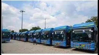 The state-level steering committee (SLSC) has decided to replace 100 diesel buses in the UT with e-buses sanctioned by the Union ministry of housing and urban affairs under the centrally-sponsored PM e-Bus Sewa Scheme. (HT Photo) The state-level steering committee (SLSC) has decided to replace 100 diesel buses in the UT with e-buses sanctioned by the Union ministry of housing and urban affairs under the centrally-sponsored PM e-Bus Sewa Scheme. (HT Photo)