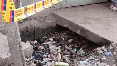 The uncovered part of the drain where the boy fell. (HT) The uncovered part of the drain where the boy fell. (HT)