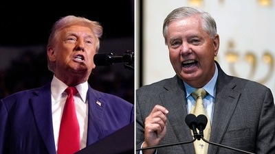 Lindsey Graham reveals ‘key to the White House’ for Donald Trump (AP Photo/Carolyn Kaster, AP Photo/Jose Luis Magana)