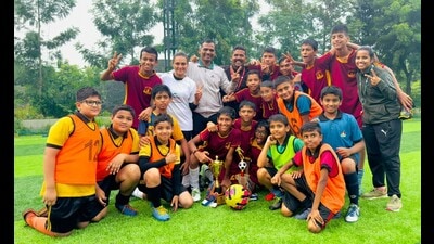 Vidyashilp Public School won the double crown as Under-12 and the Under-14 event winners, while Trinity International School won the Under-17 event.  (HT PHOTO)