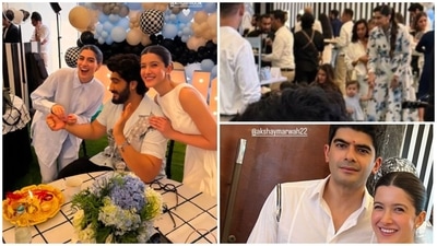 Khushi Kapoor, Shanaya Kapoor, Arjun Kapoor attended Sonam Kapoor's son Vayu's birthday party. Khushi Kapoor, Shanaya Kapoor, Arjun Kapoor attended Sonam Kapoor's son Vayu's birthday party.