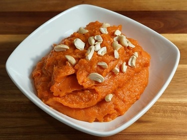 Sweet potato halwa (Manjula's Kitchen)