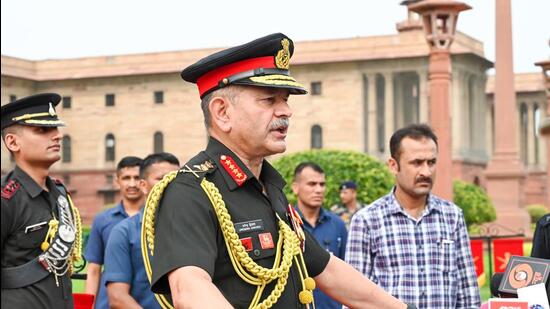 Army Chief General Upendra Dwivedi. (Arvind Yadav/ Hindustan Times)