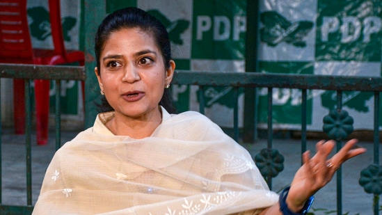 Iltija Mufti, daughter of Peoples Democratic Party (PDP) president Mehbooba Mufti.(PTI)