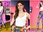 Ananya Panday's latest look features striking $695 Area leggings, capturing hearts at the Call Me Bae trailer launch. Ananya Panday's latest look features striking $695 Area leggings, capturing hearts at the Call Me Bae trailer launch.