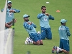 Pakistan's Babar Azam attends a training session at the Rawalpindi Cricket Stadium in Rawalpindi. Pakistan's Babar Azam attends a training session at the Rawalpindi Cricket Stadium in Rawalpindi.
