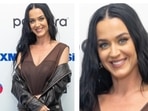 Katy Perry stuns in the two-coloured matching outfit. Katy Perry stuns in the two-coloured matching outfit.
