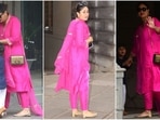 Kareena Kapoor celebrated Raksha Bandhan in a stunning rani pink kurta set, adding a touch of elegance to the festivities. Kareena Kapoor celebrated Raksha Bandhan in a stunning rani pink kurta set, adding a touch of elegance to the festivities.