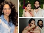Sobhita Dhulipala blushed at Angry Young Men screening as paps asked her about Naga Chaitanya. Sobhita Dhulipala blushed at Angry Young Men screening as paps asked her about Naga Chaitanya.