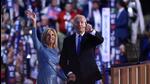 First Lady Jill Biden and US President Joe Biden wave to the audience during the first day of the Democratic National Convention at the United Center in Chicago, Illinois, on Monday. (AFP) First Lady Jill Biden and US President Joe Biden wave to the audience during the first day of the Democratic National Convention at the United Center in Chicago, Illinois, on Monday. (AFP)