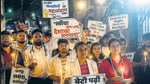 Mumbai, India - Aug. 20, 2024: a peaceful protest at Shivaji Park to condemn the heinous and despicable incident that occurred at RG Kar Medical College in Kolkata in Mumbai, India, on Tuesday, August 20, 2024. (Photo by Satish Bate/ Hindustan Times) (Hindustan Times) Mumbai, India - Aug. 20, 2024: a peaceful protest at Shivaji Park to condemn the heinous and despicable incident that occurred at RG Kar Medical College in Kolkata in Mumbai, India, on Tuesday, August 20, 2024. (Photo by Satish Bate/ Hindustan Times) (Hindustan Times)