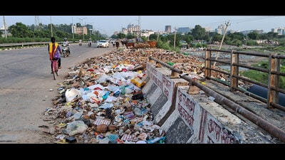 A Panchkula-based contractor has been hired temporarily to process the waste collected at the 14 RMCs. Both MC and GMADA will pay around ₹1,090 per tonne to the private contractor. (HT Photo) A Panchkula-based contractor has been hired temporarily to process the waste collected at the 14 RMCs. Both MC and GMADA will pay around ₹1,090 per tonne to the private contractor. (HT Photo)