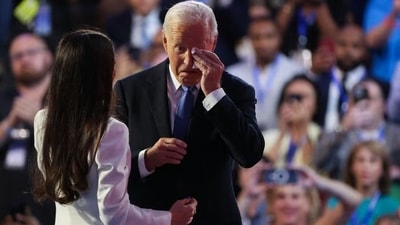 Biden was introduced at DNC by his daughter, Ashley Biden, who said: “You always tell us, but we don’t tell you enough, that you are the love of our lives and the life of our love.” (Reuters) Biden was introduced at DNC by his daughter, Ashley Biden, who said: “You always tell us, but we don’t tell you enough, that you are the love of our lives and the life of our love.” (Reuters)