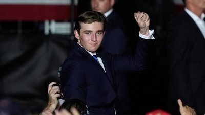 Details about Barron Trump's university which he will attend this fall remain private. (AP Photo/Marta Lavandier) (AP) Details about Barron Trump's university which he will attend this fall remain private. (AP Photo/Marta Lavandier) (AP)