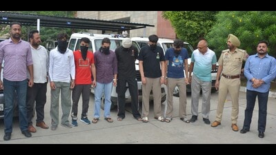 In another case, police arrested Amandeep Chaudhary, 27 and Manoj Kumar, 26, of Panchkula and recovered two illegal weapons, including a .12 bore double barrel and .32 bore pistol. The accused were involved in illegal mining, said SP Yadav. (HT Photo) In another case, police arrested Amandeep Chaudhary, 27 and Manoj Kumar, 26, of Panchkula and recovered two illegal weapons, including a .12 bore double barrel and .32 bore pistol. The accused were involved in illegal mining, said SP Yadav. (HT Photo)