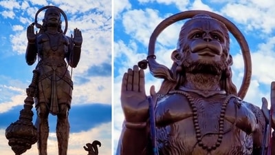 Texas gets 90-ft-tall Hanuman sculpture (@OnTheNewsBeat/X) Texas gets 90-ft-tall Hanuman sculpture (@OnTheNewsBeat/X)