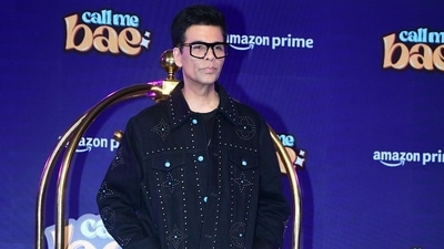 At the trailer launch event, filmmaker Karan Johar said that Call Me Bae is the best performance of Ananya Panday and will define her work in the industry. (Varinder Chawla) At the trailer launch event, filmmaker Karan Johar said that Call Me Bae is the best performance of Ananya Panday and will define her work in the industry. (Varinder Chawla)