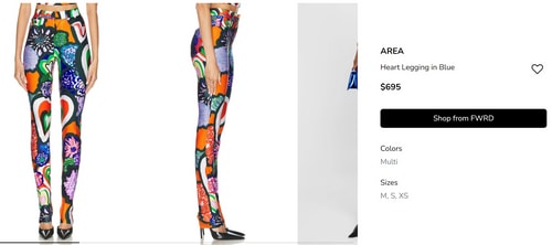 Ananya's leggings are from the brand Area and are priced at $695, which is approximately ₹58,230. (smartcloset.me) Ananya's leggings are from the brand Area and are priced at $695, which is approximately ₹58,230. (smartcloset.me)
