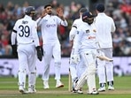 ri Lanka's tail wagged with de Silva hitting an 84-ball 74 and fast bowler Rathnayake hitting six fours and two sixes in a 72 in his first innings in test cricket. ri Lanka's tail wagged with de Silva hitting an 84-ball 74 and fast bowler Rathnayake hitting six fours and two sixes in a 72 in his first innings in test cricket.