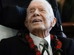 Former US President Jimmy Carter told his son Chip, “I'm only trying to make it to vote for Kamala Harris,” as per his grandson Jason, who spoke to the Atlanta-Journal Constitution.