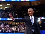 Former US President Barack Obama on the second day of the Democratic National Convention in Chicago. (AFP) Former US President Barack Obama on the second day of the Democratic National Convention in Chicago. (AFP)