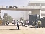 Police said that while the cause for the explosion was not yet known, the blast resulted in a fire that gutted the entire factory and trapped the workers inside. (PTI)