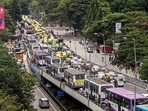 Key roads, including Cubbon Pete Main Road and Bannappa Park Road, will be restricted for 30 days, with detailed alternate route suggestions provided to help manage the expected traffic disruptions. (ANI photo) Key roads, including Cubbon Pete Main Road and Bannappa Park Road, will be restricted for 30 days, with detailed alternate route suggestions provided to help manage the expected traffic disruptions. (ANI photo)