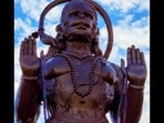 Devdutt Pattanaik says Texas' Hanuman statue based on Thai Buddha's gesture of ‘do not fight' (@OnTheNewsBeat/X) Devdutt Pattanaik says Texas' Hanuman statue based on Thai Buddha's gesture of ‘do not fight' (@OnTheNewsBeat/X)