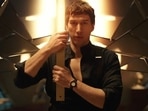 Adam Driver in a still from Megalopolis.