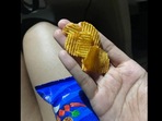 Snapshot of the four chips found in a packet. (Reddit) Snapshot of the four chips found in a packet. (Reddit)
