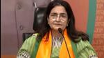 BJP leader Kiran Choudhry on Wednesday filed her nomination for the Rajya Sabha bypoll from Haryana, with some JJP rebel MLAs also extending support to her candidature. (HT file photo) BJP leader Kiran Choudhry on Wednesday filed her nomination for the Rajya Sabha bypoll from Haryana, with some JJP rebel MLAs also extending support to her candidature. (HT file photo)