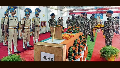CRPF inspector Kuldeep Malik had sacrificed his life while combating armed terrorists in Udhampur’s Dudu area on Monday. Malik’s elder son Naveen Kumar is a driver in the army and his younger son Sanjay is serving in the railways. (ANI File)
