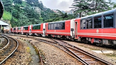 Vista Dome train set to transform tourism on Kalka-Shimla route (Photo by Twitter/HimalayanMailJK) Vista Dome train set to transform tourism on Kalka-Shimla route (Photo by Twitter/HimalayanMailJK)