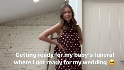 A US woman has shocked millions with a video that shows her getting dressed for her baby's funeral. (Instagram/@karissawidder) A US woman has shocked millions with a video that shows her getting dressed for her baby's funeral. (Instagram/@karissawidder)