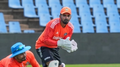 KL Rahul during a practice session ahead of the first Test cricket match between India and South Africa, in Gauteng, South Africa (PTI) KL Rahul during a practice session ahead of the first Test cricket match between India and South Africa, in Gauteng, South Africa (PTI)