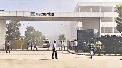 Police said that while the cause for the explosion was not yet known, the blast resulted in a fire that gutted the entire factory and trapped the workers inside. (PTI) Police said that while the cause for the explosion was not yet known, the blast resulted in a fire that gutted the entire factory and trapped the workers inside. (PTI)