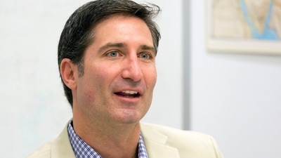 FILE - Brian Niccol, named the chairman and chief executive officer of Starbucks on Aug. 13, 2024, is shown during an interview on June 9, 2015, in New York. (AP Photo/Mark Lennihan, File) (AP) FILE - Brian Niccol, named the chairman and chief executive officer of Starbucks on Aug. 13, 2024, is shown during an interview on June 9, 2015, in New York. (AP Photo/Mark Lennihan, File) (AP)