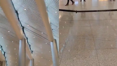 The water leakage at the Hyderabad airport was confirmed by the authorities. The water leakage at the Hyderabad airport was confirmed by the authorities.