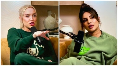 Alex Cooper hosted Priyanka Chopra on her show Call Her Daddy. Alex Cooper hosted Priyanka Chopra on her show Call Her Daddy.